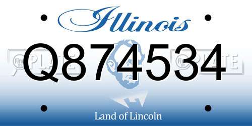 Q874534 Illinois License Plate
