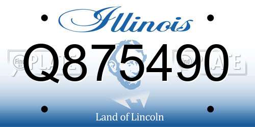 Q875490 Illinois License Plate