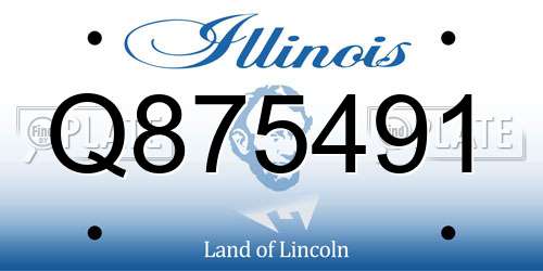Q875491 Illinois License Plate