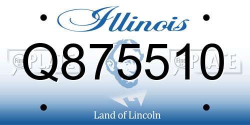 Q875510 Illinois License Plate
