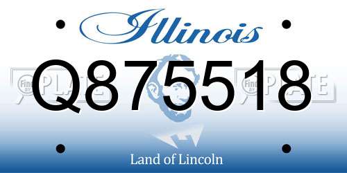 Q875518 Illinois License Plate