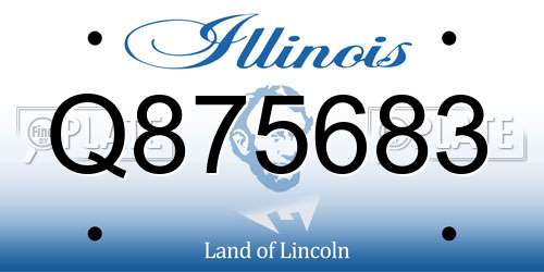 Q875683 Illinois License Plate