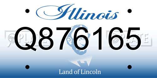 Q876165 Illinois License Plate