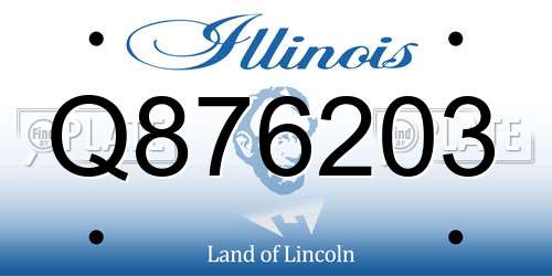 Q876203 Illinois License Plate