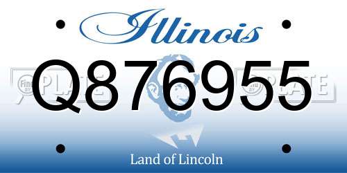Q876955 Illinois License Plate
