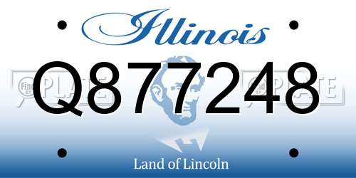 Q877248 Illinois License Plate