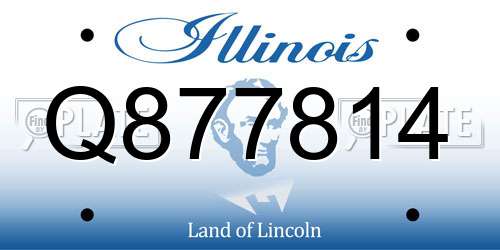 Q877814 Illinois License Plate