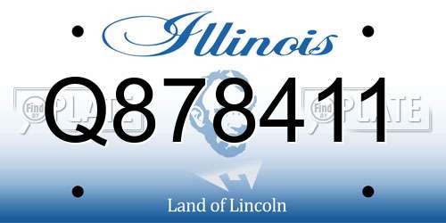 Q878411 Illinois License Plate