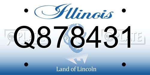 Q878431 Illinois License Plate