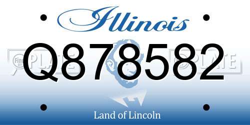 Q878582 Illinois License Plate