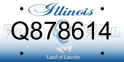 Q878614 Illinois License Plate