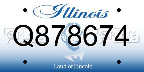 Q878674 Illinois License Plate