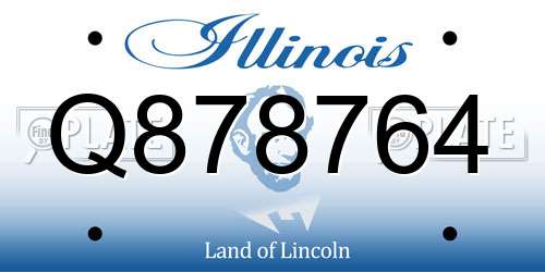 Q878764 Illinois License Plate