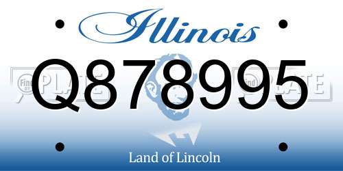 Q878995 Illinois License Plate