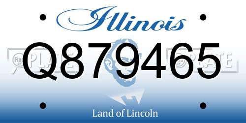 Q879465 Illinois License Plate