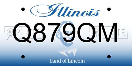 Q879QM Illinois License Plate