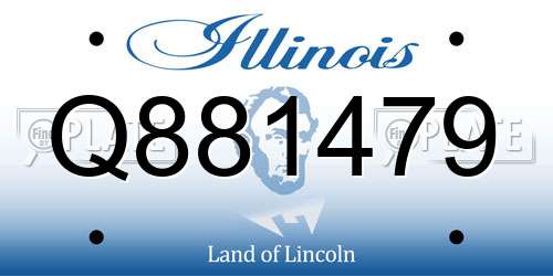 Q881479 Illinois License Plate