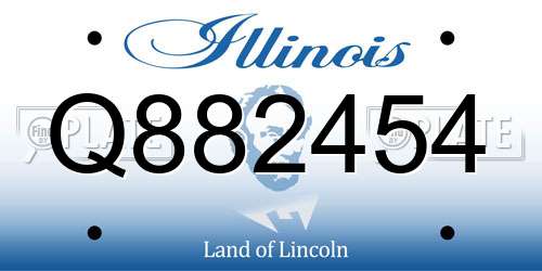 Q882454 Illinois License Plate