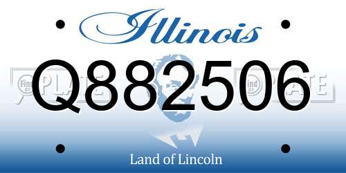 Q882506 Illinois License Plate