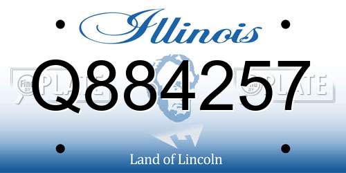 Q884257 Illinois License Plate