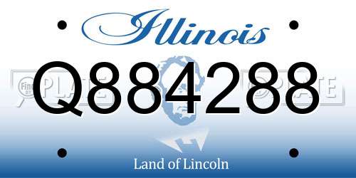 Q884288 Illinois License Plate