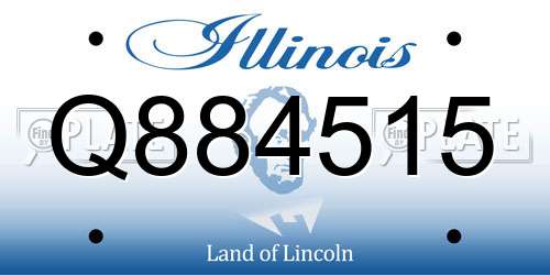 Q884515 Illinois License Plate
