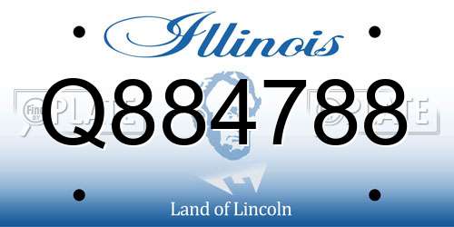Q884788 Illinois License Plate