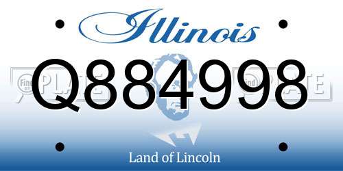 Q884998 Illinois License Plate
