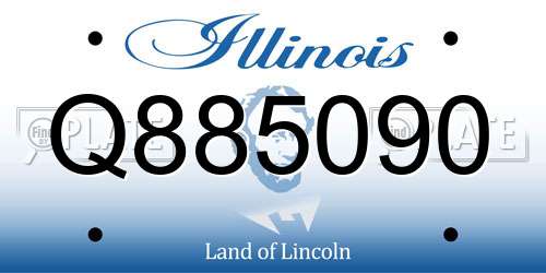Q885090 Illinois License Plate