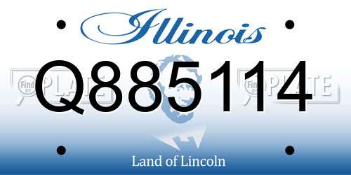 Q885114 Illinois License Plate