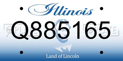 Q885165 Illinois License Plate