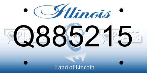 Q885215 Illinois License Plate