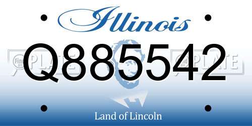 Q885542 Illinois License Plate