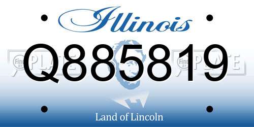 Q885819 Illinois License Plate