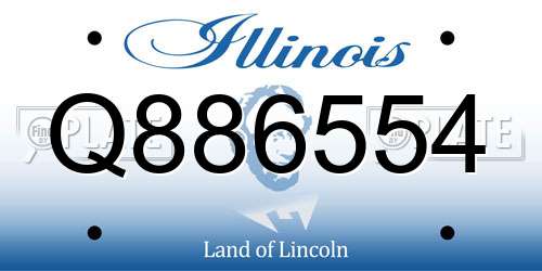 Q886554 Illinois License Plate