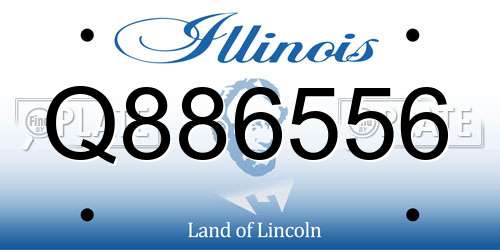 Q886556 Illinois License Plate