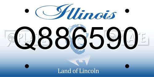 Q886590 Illinois License Plate