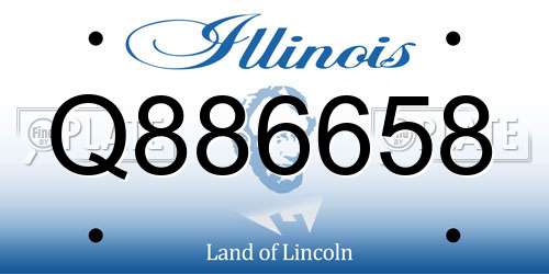 Q886658 Illinois License Plate