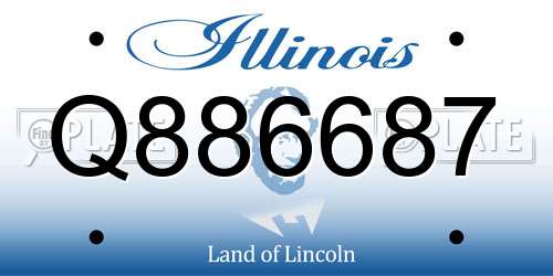 Q886687 Illinois License Plate