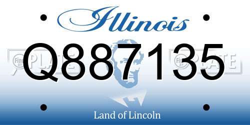 Q887135 Illinois License Plate