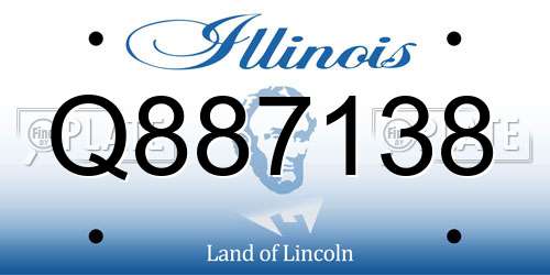 Q887138 Illinois License Plate