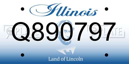 Q890797 Illinois License Plate