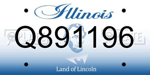 Q891196 Illinois License Plate