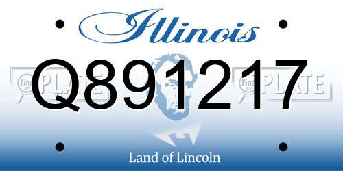 Q891217 Illinois License Plate
