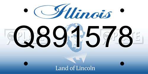 Q891578 Illinois License Plate