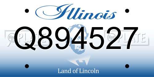 Q894527 Illinois License Plate