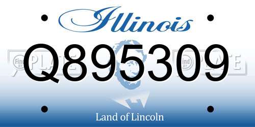 Q895309 Illinois License Plate