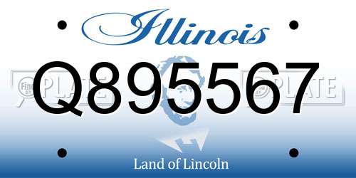 Q895567 Illinois License Plate