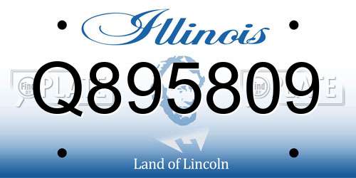 Q895809 Illinois License Plate