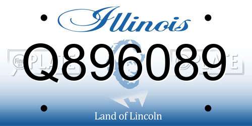 Q896089 Illinois License Plate